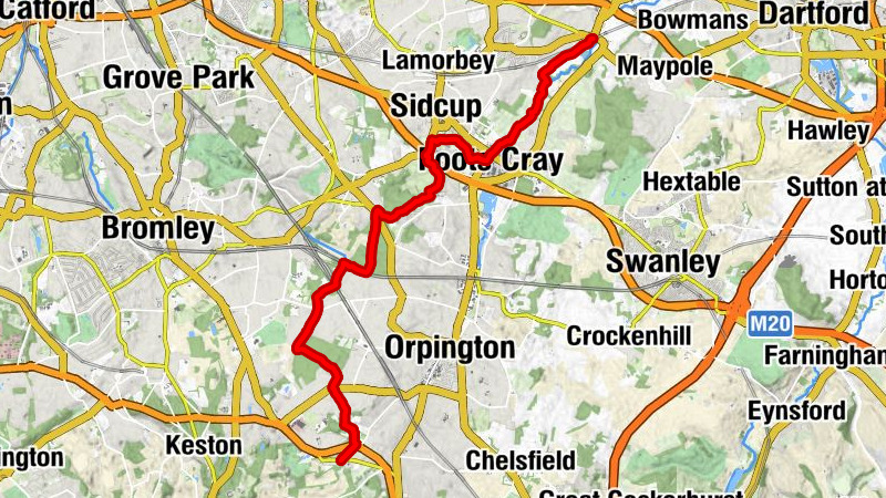 Bexley - Foots Cray - Sidcup - Farnborough