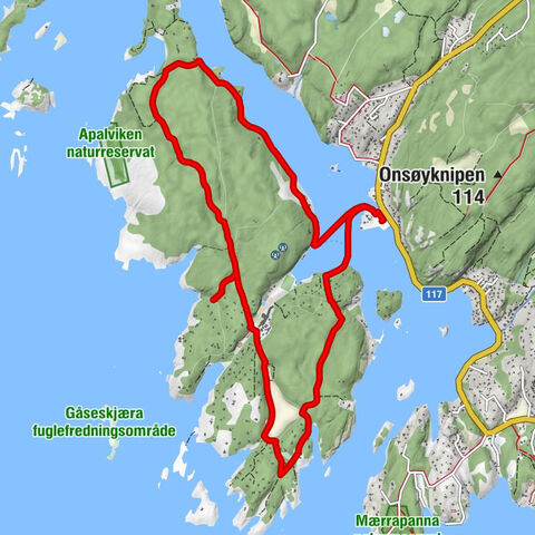 Vikene - Furuholmen - Vikane - Hankø kapell