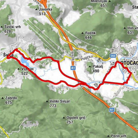 Otočac - Donji Grad - Ribič - Švica