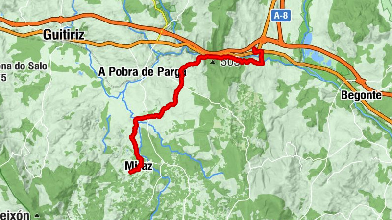 A Chafareta - Igrexa de Santiago de Baamonde - O Abrigo - As Laxes