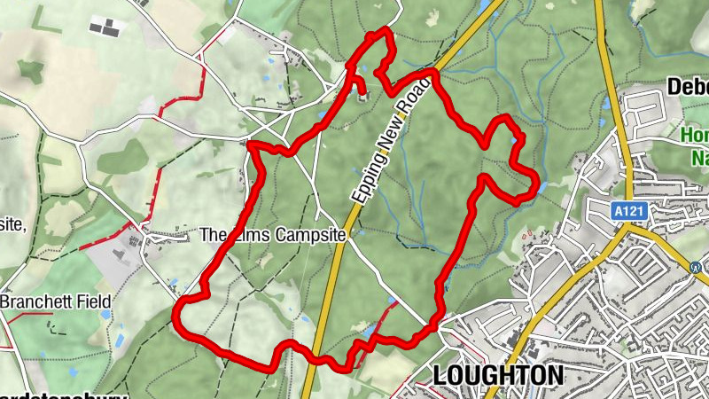 Rushey Plain - Blackweir Hill - Wellington Hill - Waltham Abbey