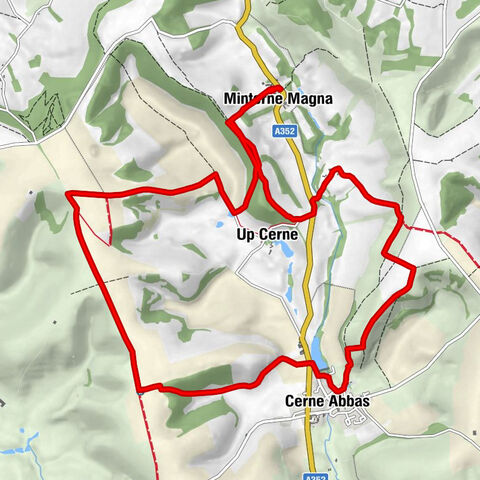 Minterne Magna - Up Cerne - Minterne Parva - St Andrew