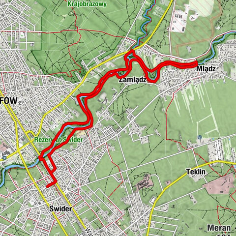 Świder Zachodni - Otwock - Józefów - Zamlądz