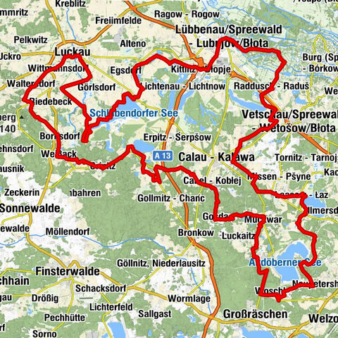 Luckau - St.-Maria-Verkündigung-Kirche - Sankt-Nikolai-Kirche - Calauer Vorstadt