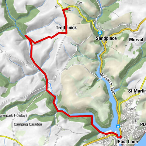 Duloe - Tredinnick - Looe - East Looe