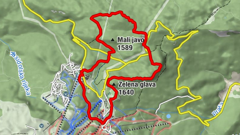 Јахорина - Hladila - Zelena glava