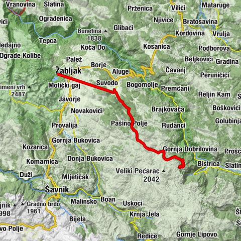 Opština Mojkovac - Javorovača - Žabljak - Ivan Do