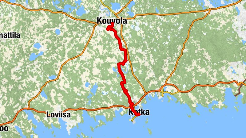 Kotka - Ravintola Munkkisaari - Inkeroisten tehtaankirkko - Keskusta