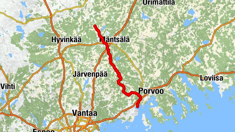 Mäntsälä - Hirvihaara - Pornainen - Åminsby