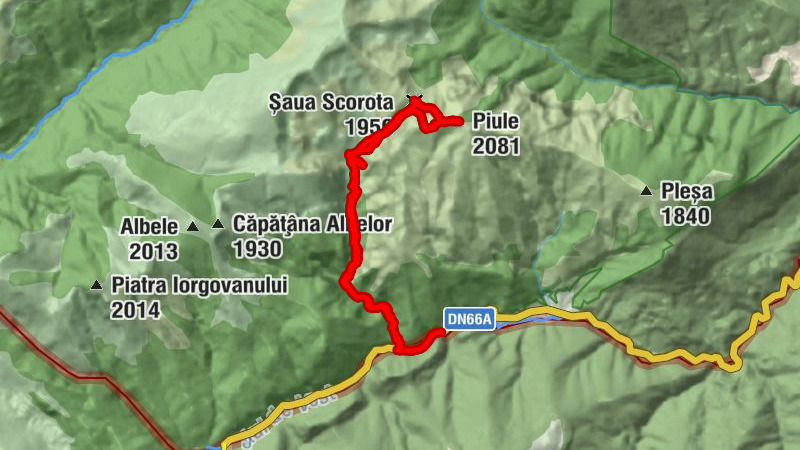 Uricani - Șaua Scorota - Piule