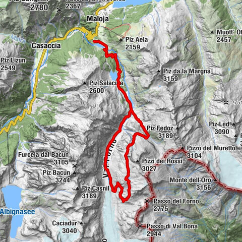 Orden - Cavloccio - Capanna del Forno CAS - Bregaglia