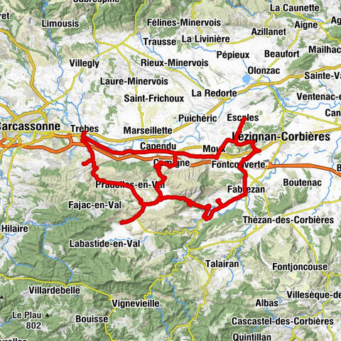 Ribaute - Église Sainte-Eulalie - Col de Bouc - Église Saint-Martin