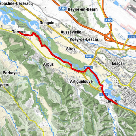 Pau - Laroin - Pont du Gave - Tarsacq