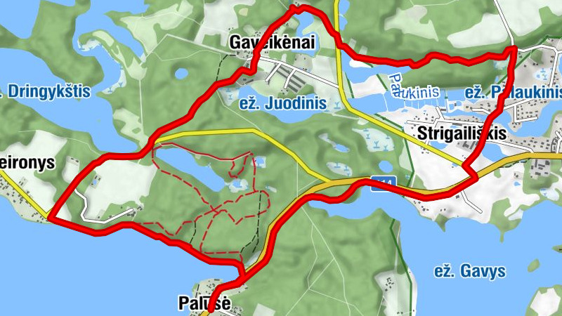 Palūšė - Meironys - Gaveikėnai - Romnesa