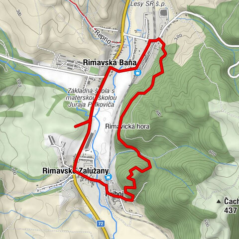 Rimavská Baňa - Príboj - Rimavské Zalužany