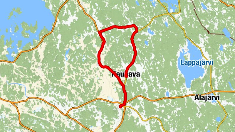 Pukkila - Kauhava - Kortesjärvi - Lapua