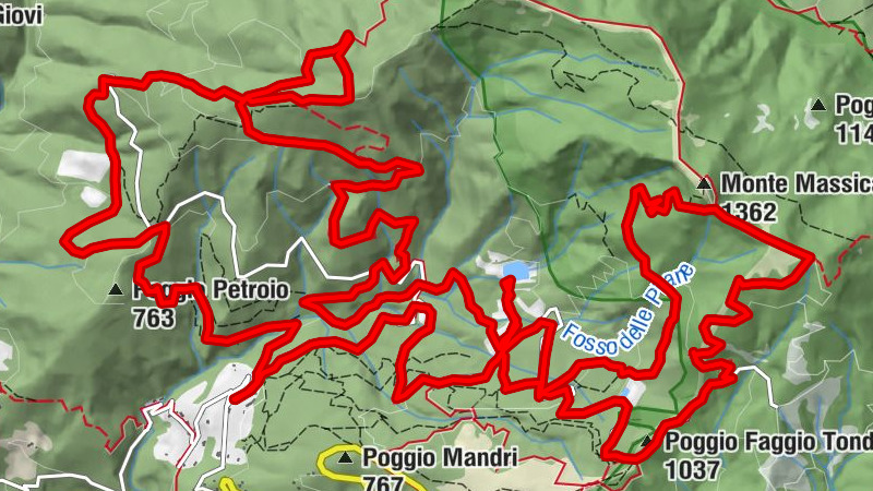 Londa - Poggio Faggio Tondo - Rupino - Pianelli