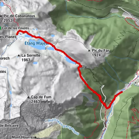 Die Teiche von Bassiès und ihre Hütte