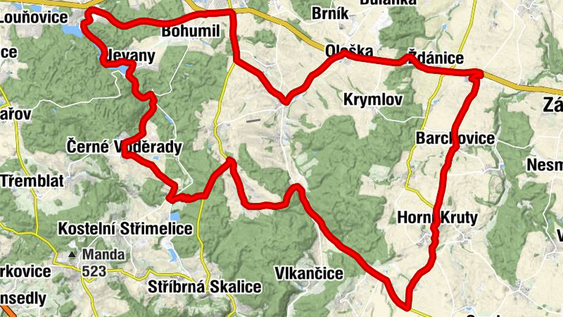 Malotice - Ždánice - Kostelec nad Černými lesy - Kostel sv. Václava