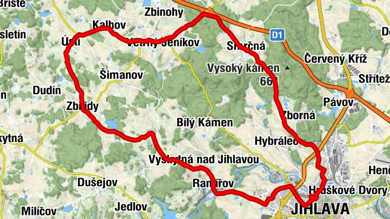 Jihlava město - Slepičák - Nanebevzetí P. Marie - Borovice