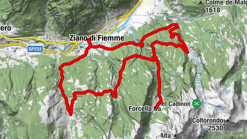 Bergtal Sadole und der Gebirgskrieg - Tour 929