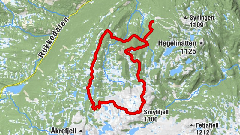 Nesbyen - Trommenatten - Smylifjell - Gurilie