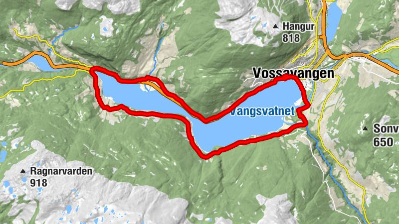 Voss - Vossavangen - Gjernes - Gossland