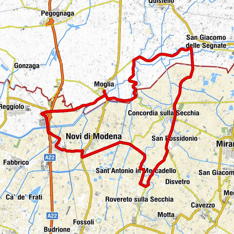 Moglia - Pioppa - Caselle - Novi di Modena