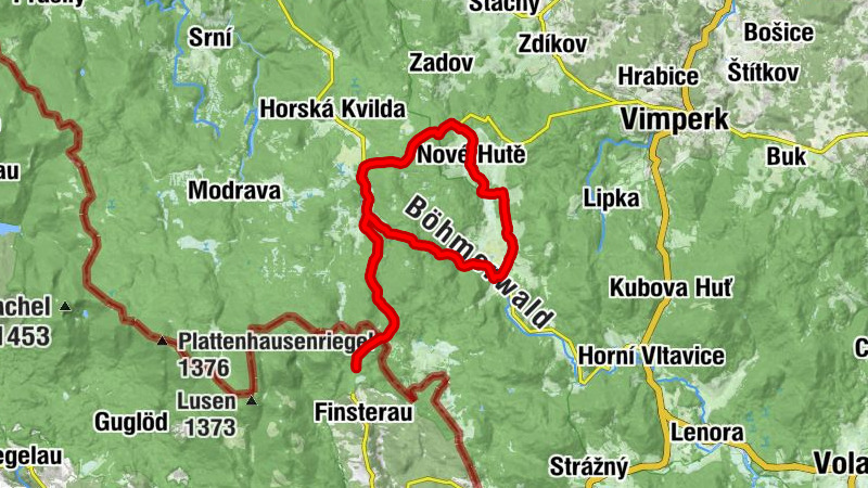Bučina u Kvildy - Bučina - sv. Michala - Sv. Štěpán
