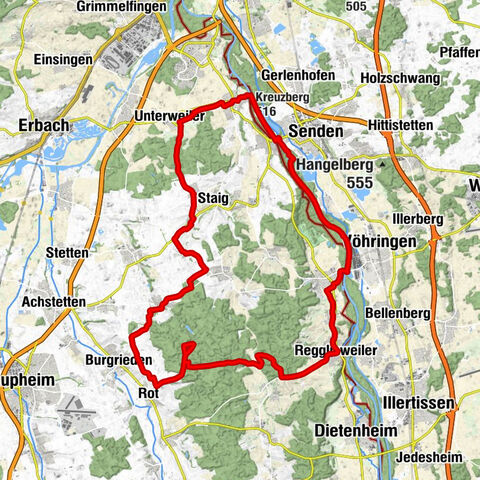 Altheim ob Weihung - Vöhringen - Kreuzberg