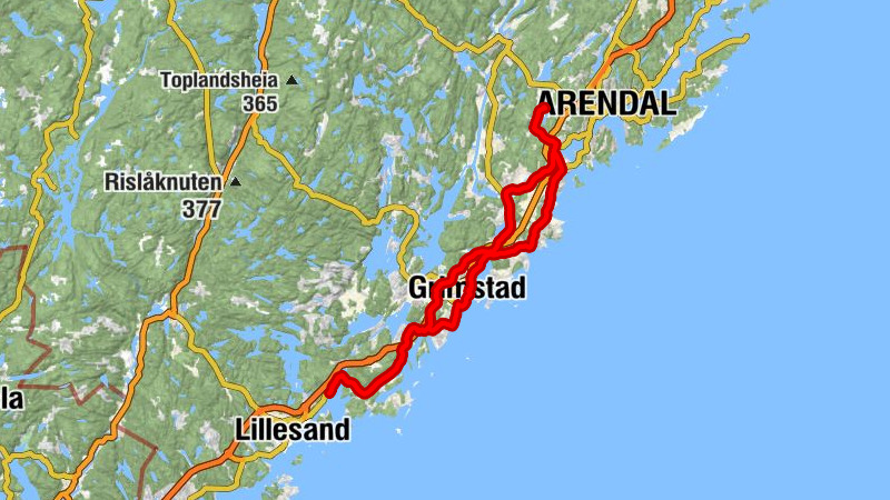 Omholt - Bjorbekk kirke - Asdal - Grimstad