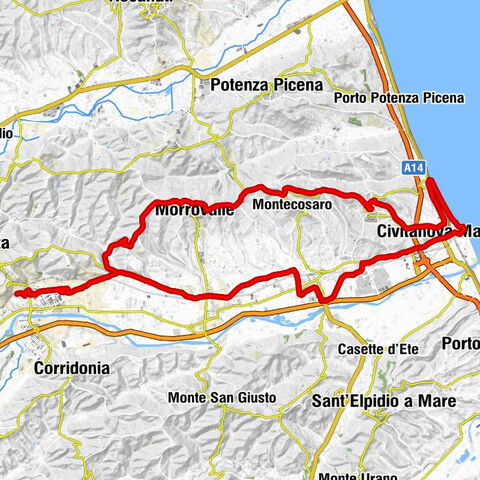 Corridonia-Mogliano - Basilica della Santissima Annunziata - Chiesa della Beata Vergine del Buon Consiglio - Chiesa di San Pietro