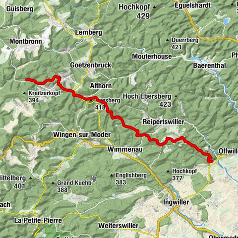 Circuit Elsass Moselle Ingwiller Soucht