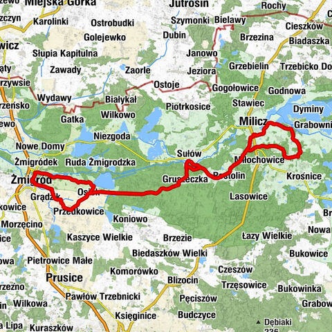 Wąbnice - Grodzisko - Wiatraczna - Niesułowice