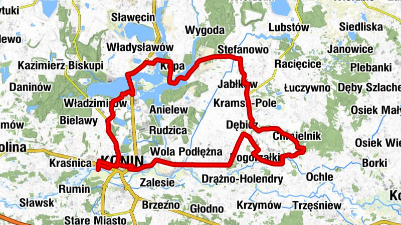 Chorzeń - Cierpisz - Morzysław - Konin