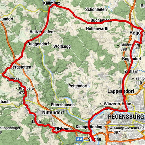 Sinzing - Gasthaus Erber - St. Wolfgang - St. Jakobus