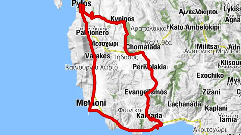 Μουριά - Πύλος - Άγιος Νεκτάριος - Μεθώνη