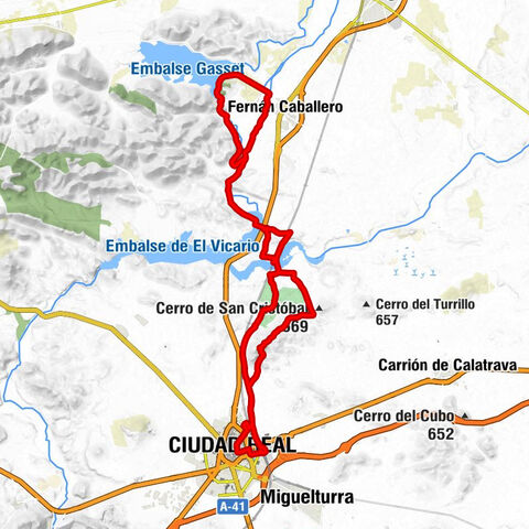 Ciudad Real central - Ciudad Real - Peralvillo - El Campestre