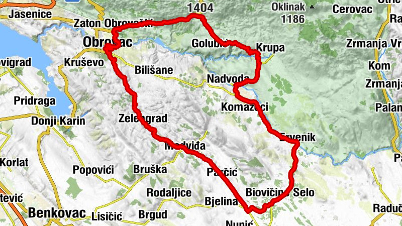 Obrovac - Restoran - Sveti Petar - Krnješka glavica