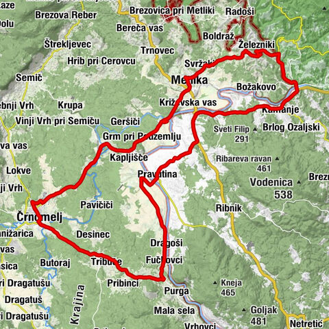 Črnomelj - Vranoviči - Metlika