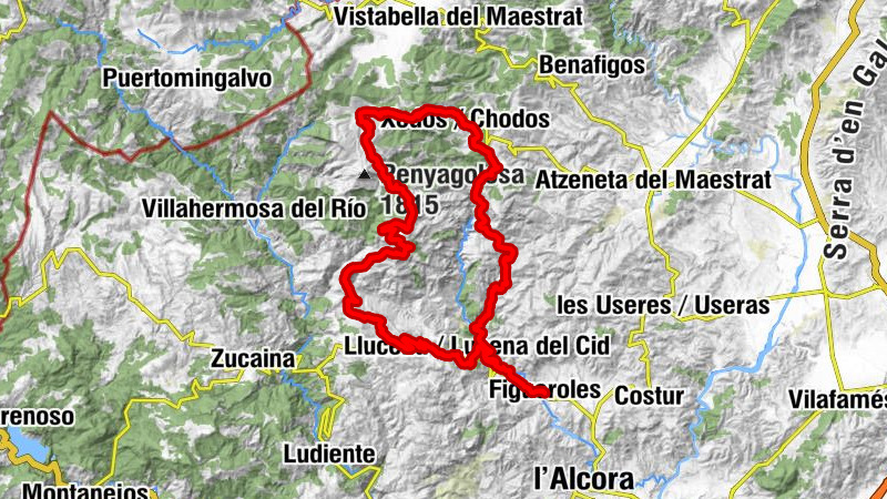 Figueroles - La Perla - Tossal de Fraga - Capoll de la Lloma