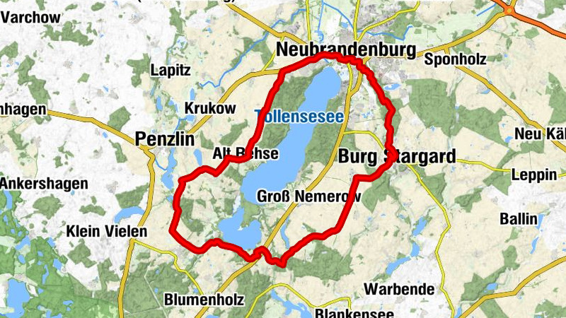 Burg Stargard - Dorfkirche - Dorfkirche Alt Rehse - Zum Bahnhof