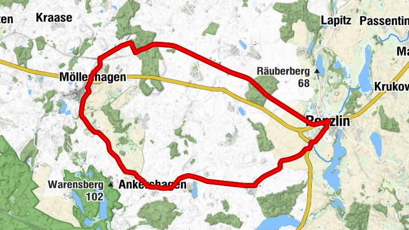 Penzlin - Möllenhagen - Wendorf - Dorfkirche Ankershagen