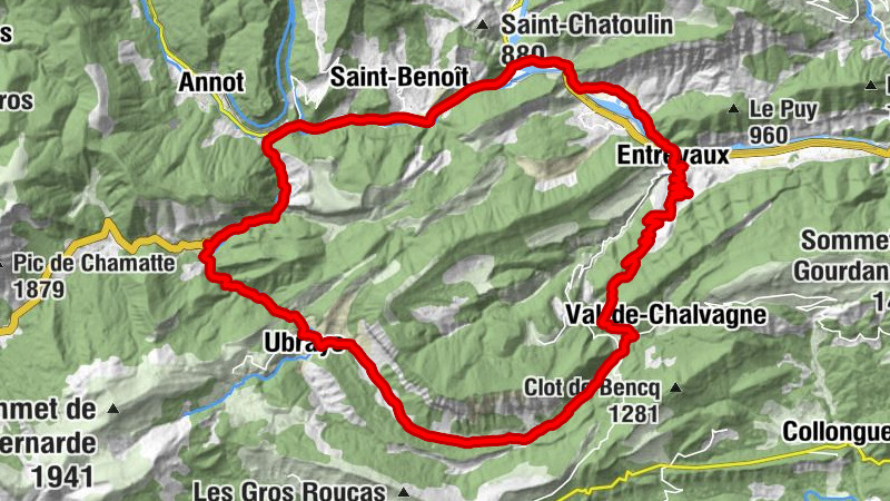 Entrevaux - La Serre - La Vigne