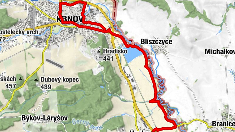 Opavské Předměstí - Krnov - Hermes - kostel Narození Panny Marie