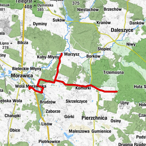 Wola Morawicka - Podemłynie - Kaczeńce - Kościół pw. Matki Bożej Częstochowskiej w Szczecnie