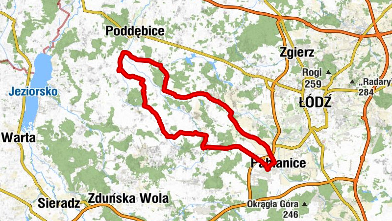 Pabianice - Kaplica św. Maksymiliana Kolbego - Kaplica św. Krzysztofa - Kościół św. Jana Chrzciciela