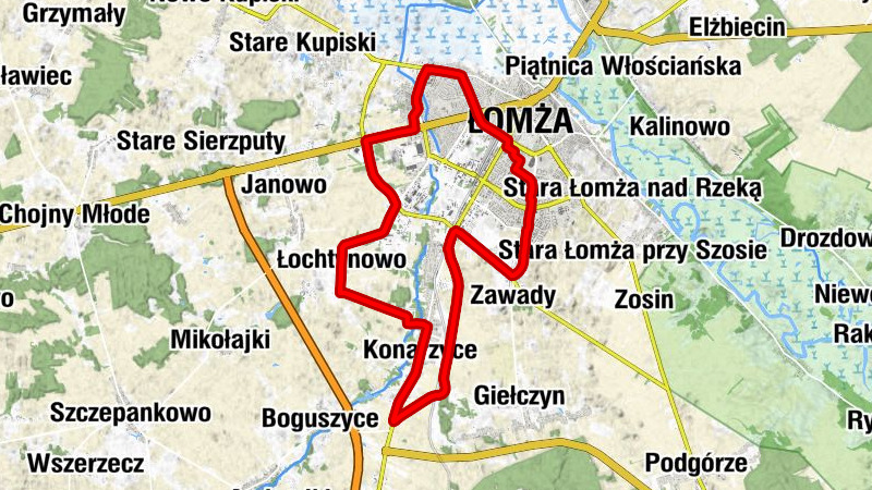 Retro - Łomża - Kościół pw. Krzyża Świętego - Ołtarz Papieski