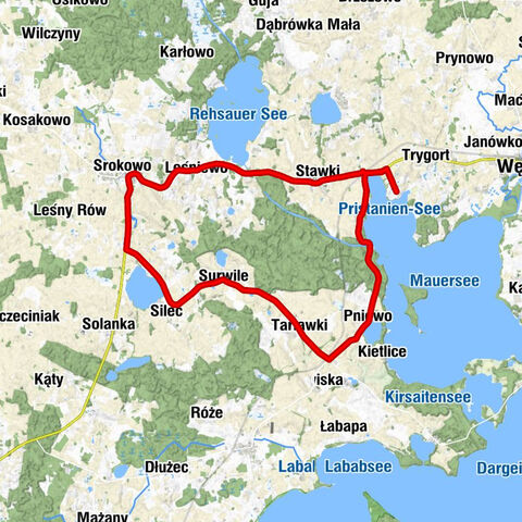 powiat węgorzewski - Stawki - Leśniewo - Srokowo
