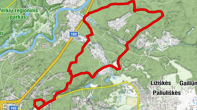 Baniškės - Gvazdikai - Žemoji Veržuva - Antakalnio seniūnija